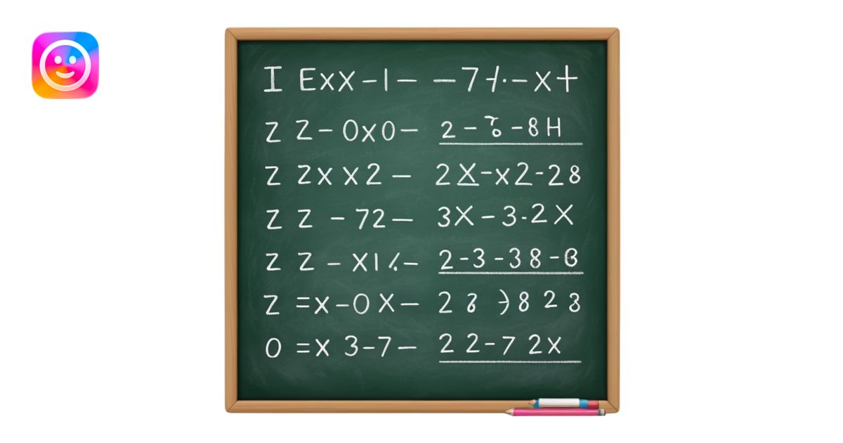 a bunch of mathematical equations emoji | AI Emoji Generator