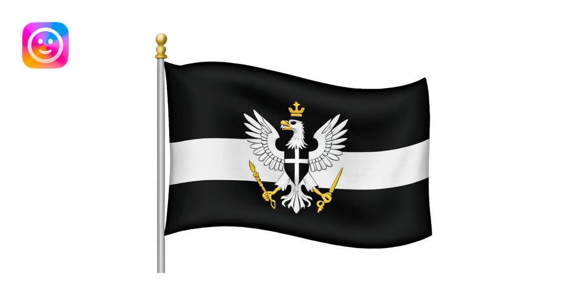 Prussia flag during Napoleonic war emoji | AI Emoji Generator