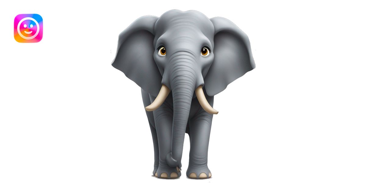elephant from sing movie emoji | AI Emoji Generator