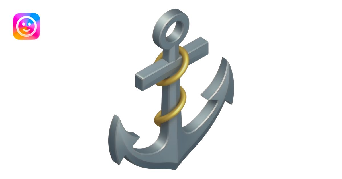 object anchor isometric emoji | AI Emoji Generator