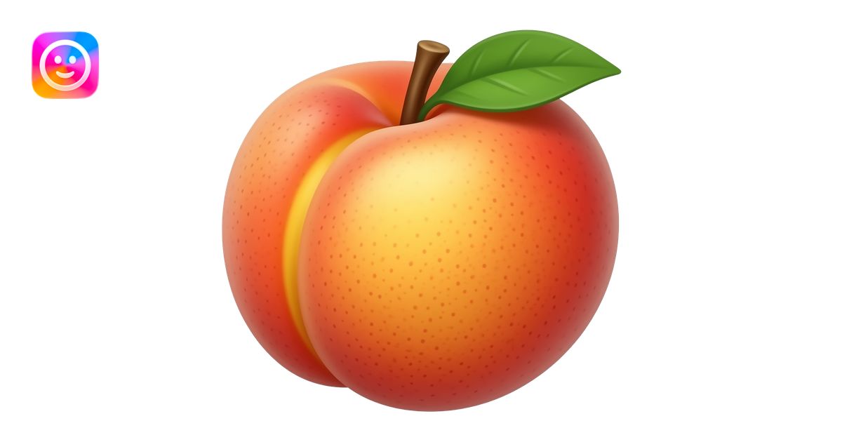 Peach emoji | AI Emoji Generator