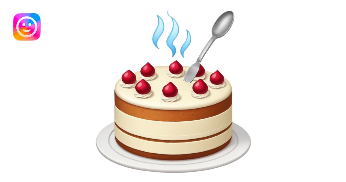the process of cooking cake emoji | AI Emoji Generator