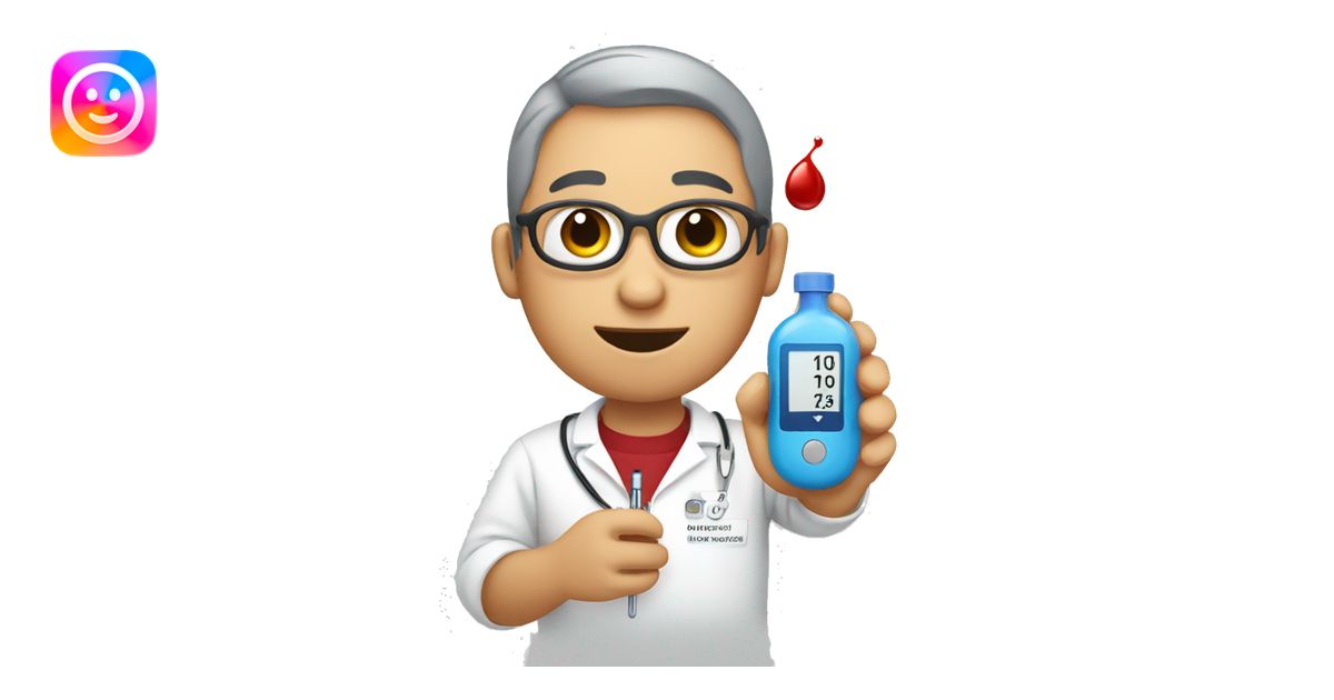 person with diabetes testing blood emoji | AI Emoji Generator