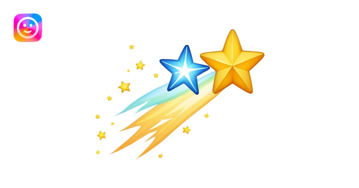 Shooting star emoji | AI Emoji Generator
