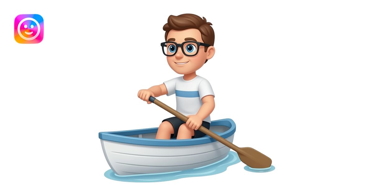 Person rowing boat emoji | AI Emoji Generator
