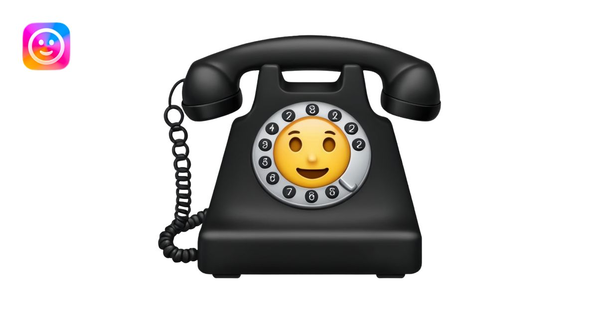 black phone emoji | AI Emoji Generator