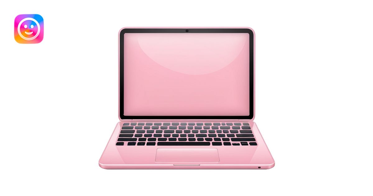pastel pink laptop emoji | AI Emoji Generator
