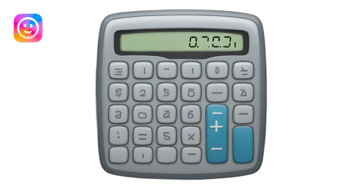 Calculator emoji | AI Emoji Generator