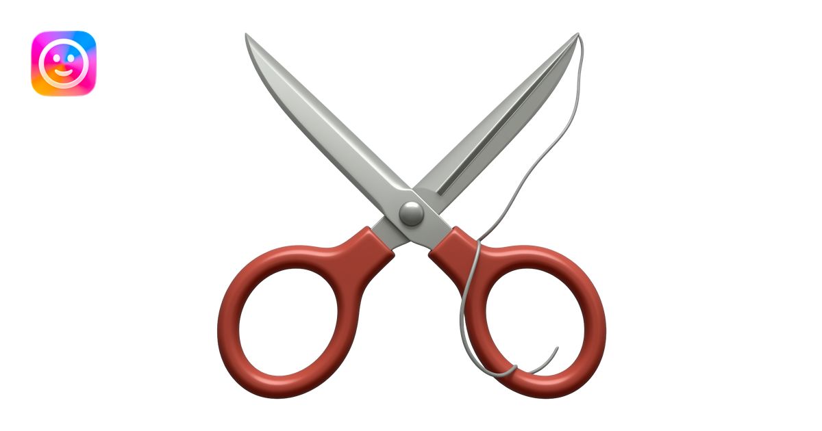 sewing Tools needle scissors emoji | AI Emoji Generator