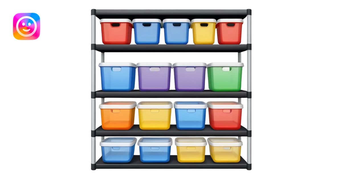 shelf organized household storage emoji | AI Emoji Generator
