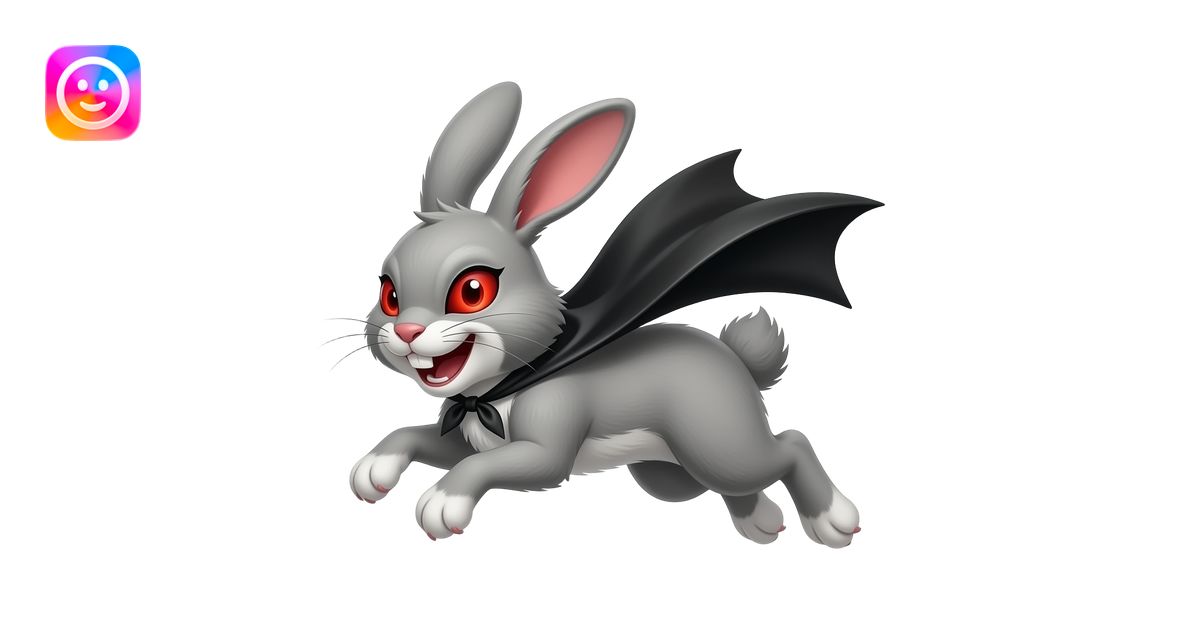 Rabbit with four feet on the floor and it's jumping but make it SUPER ...