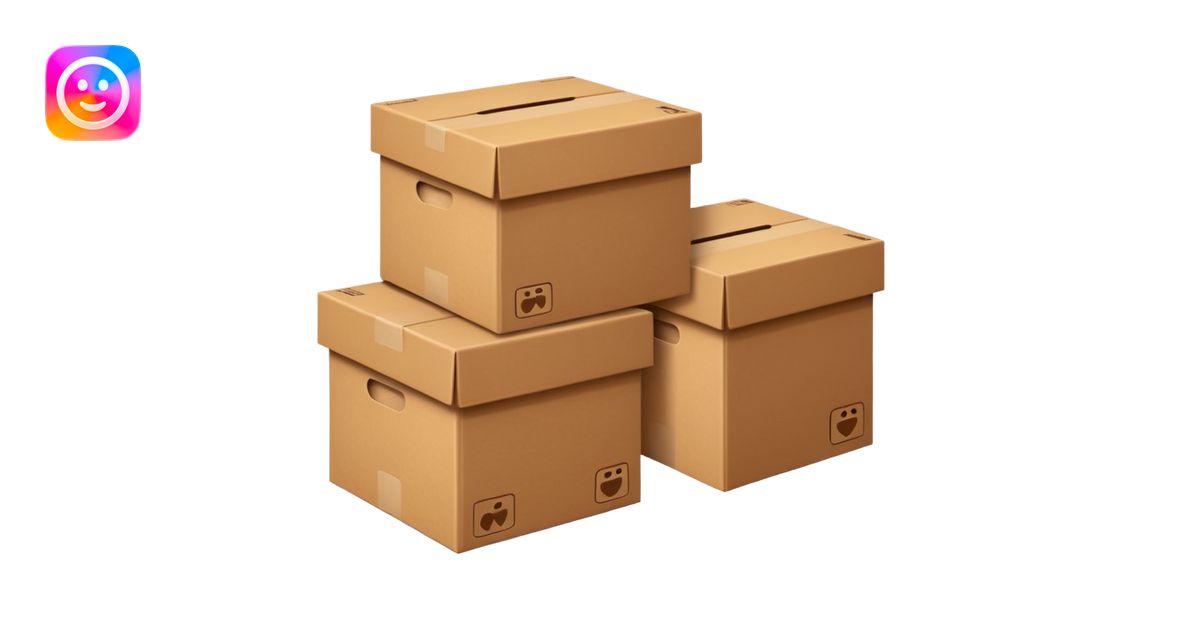 three boxes emoji | AI Emoji Generator