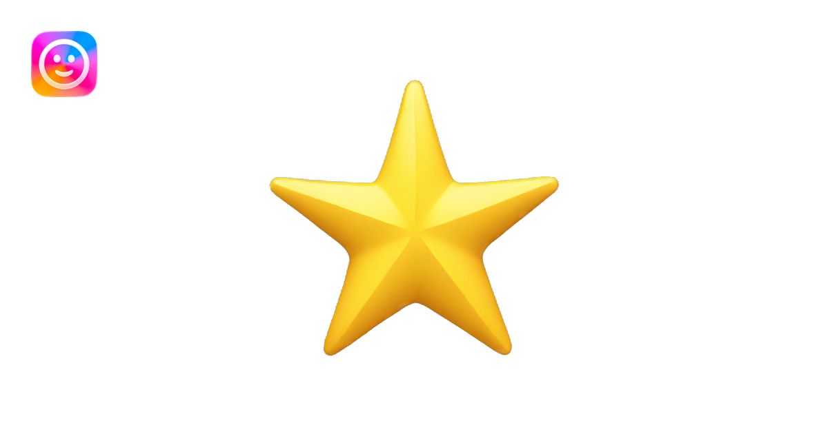 simle 3d rating star emoji | AI Emoji Generator