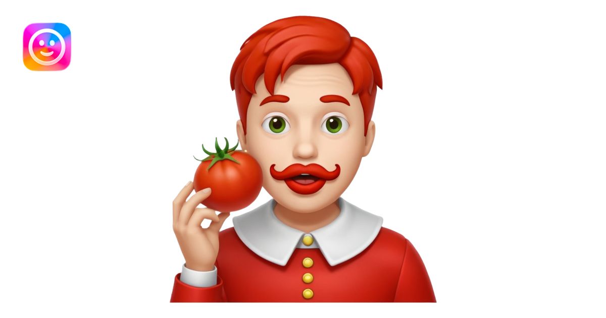 funny theater actor character who ate tomatoes, tomato sauce around ...
