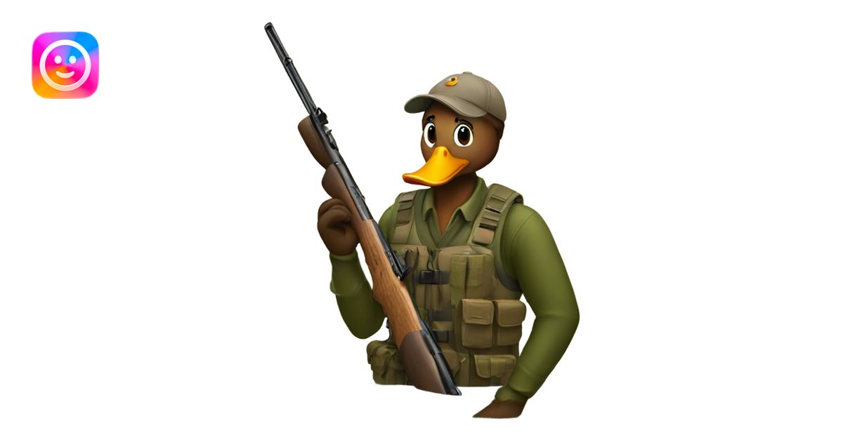 Duck hunting emoji | AI Emoji Generator
