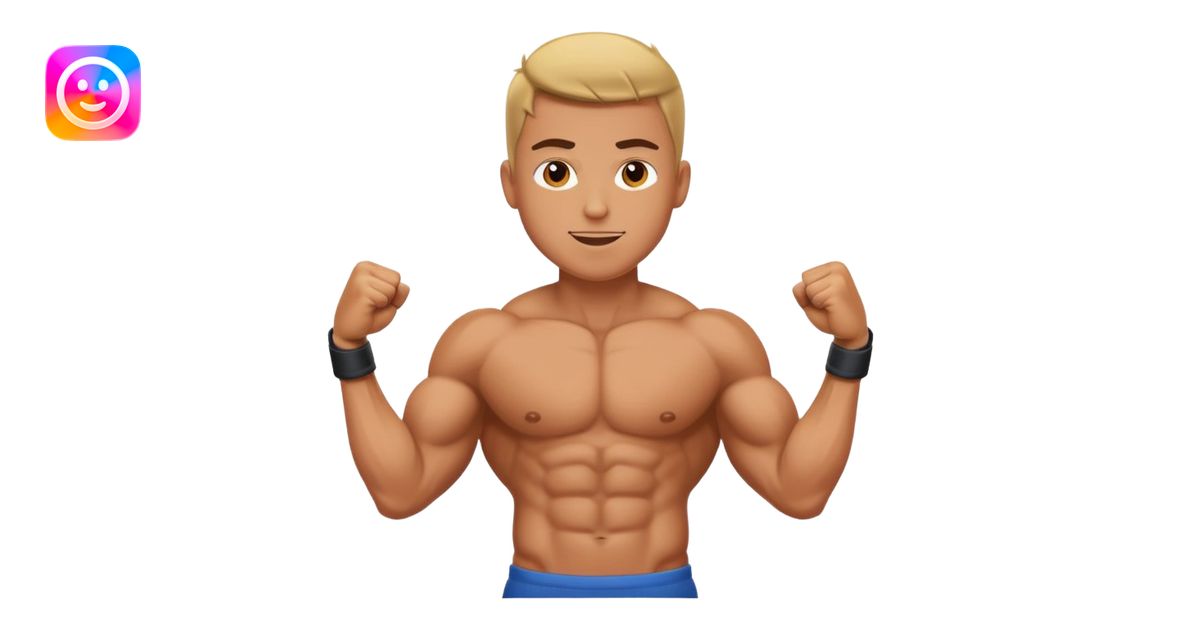 Pumped up arms emoji | AI Emoji Generator
