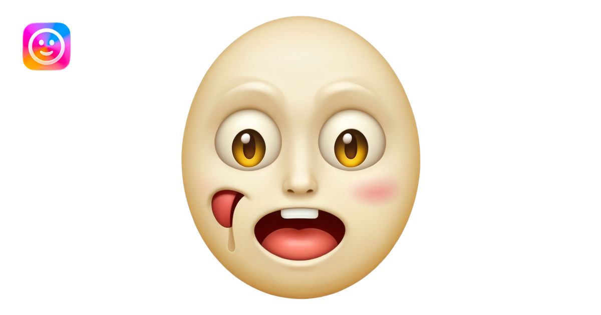 unsettling freaky emoji with distorted face emoji | AI Emoji Generator