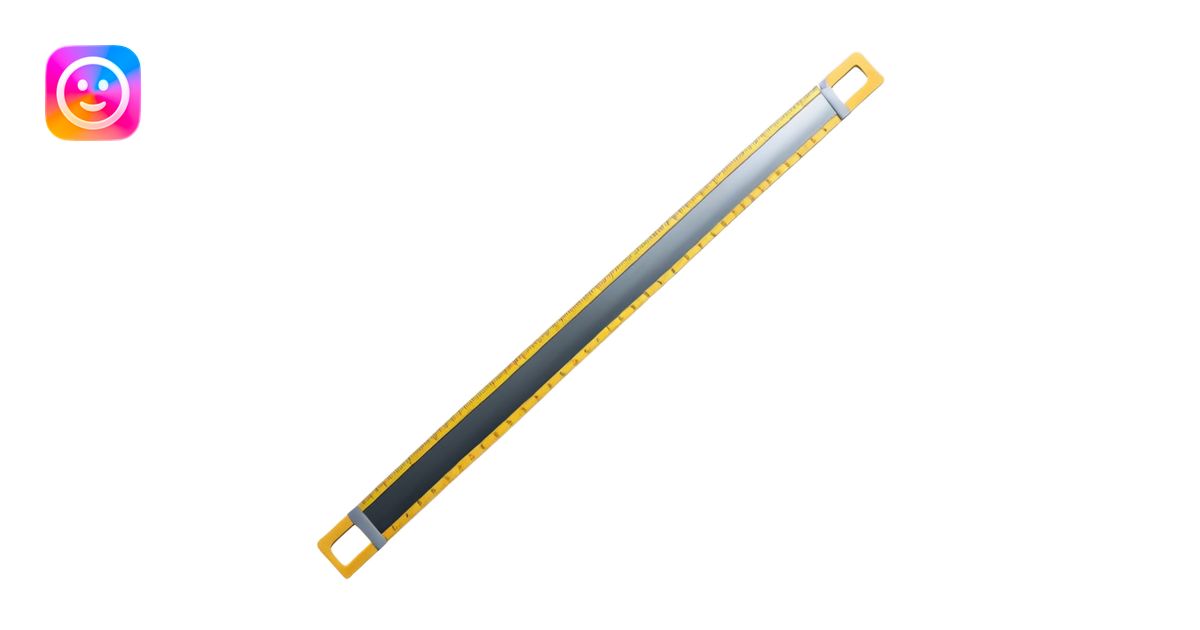 straight ruler measurement tool emoji | AI Emoji Generator