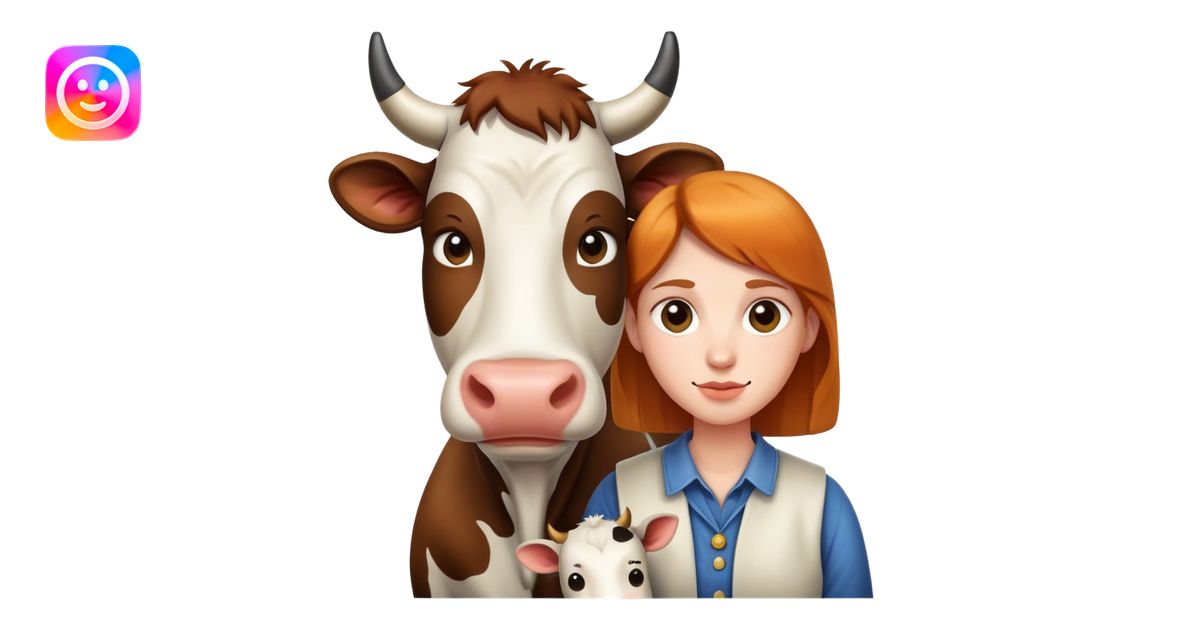yo con una vaca emoji | AI Emoji Generator
