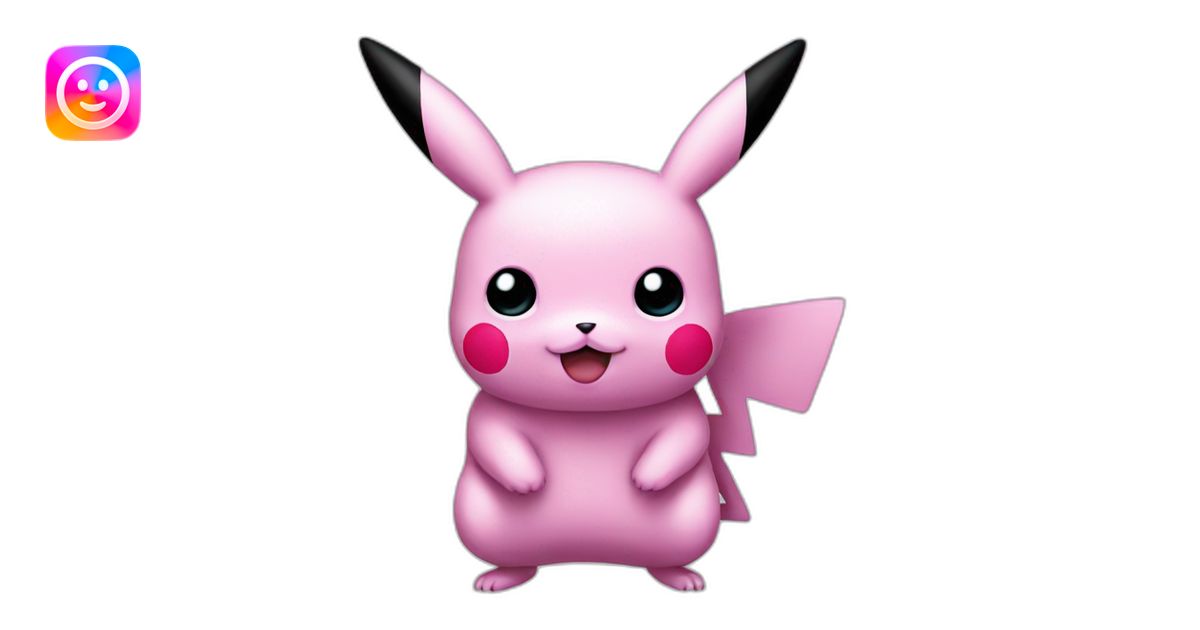 pink pikachu emoji | AI Emoji Generator