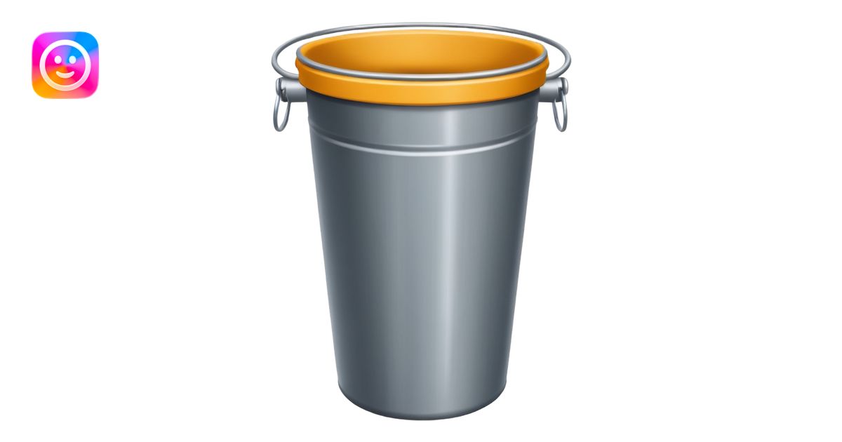 trash bin container with rim emoji | AI Emoji Generator