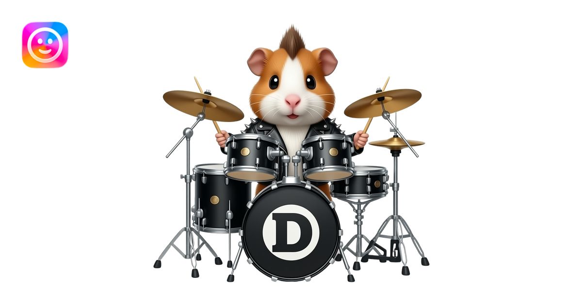 Guinea pig with Mohawk hair cut wearing leather jacket with studs ...