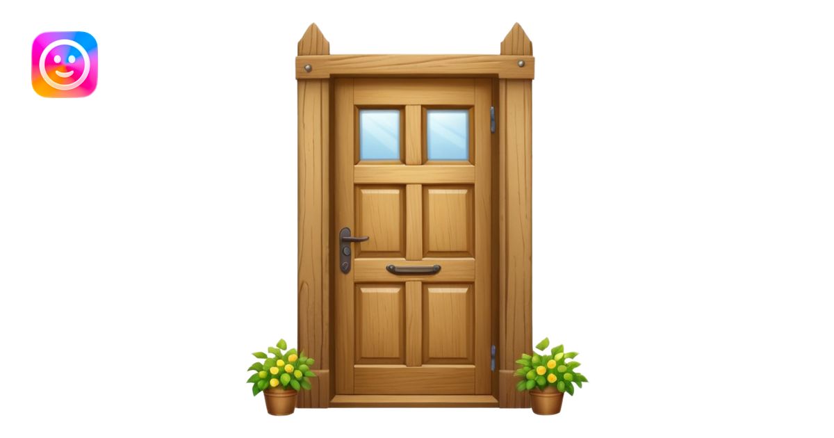 open wooden door emoji | AI Emoji Generator
