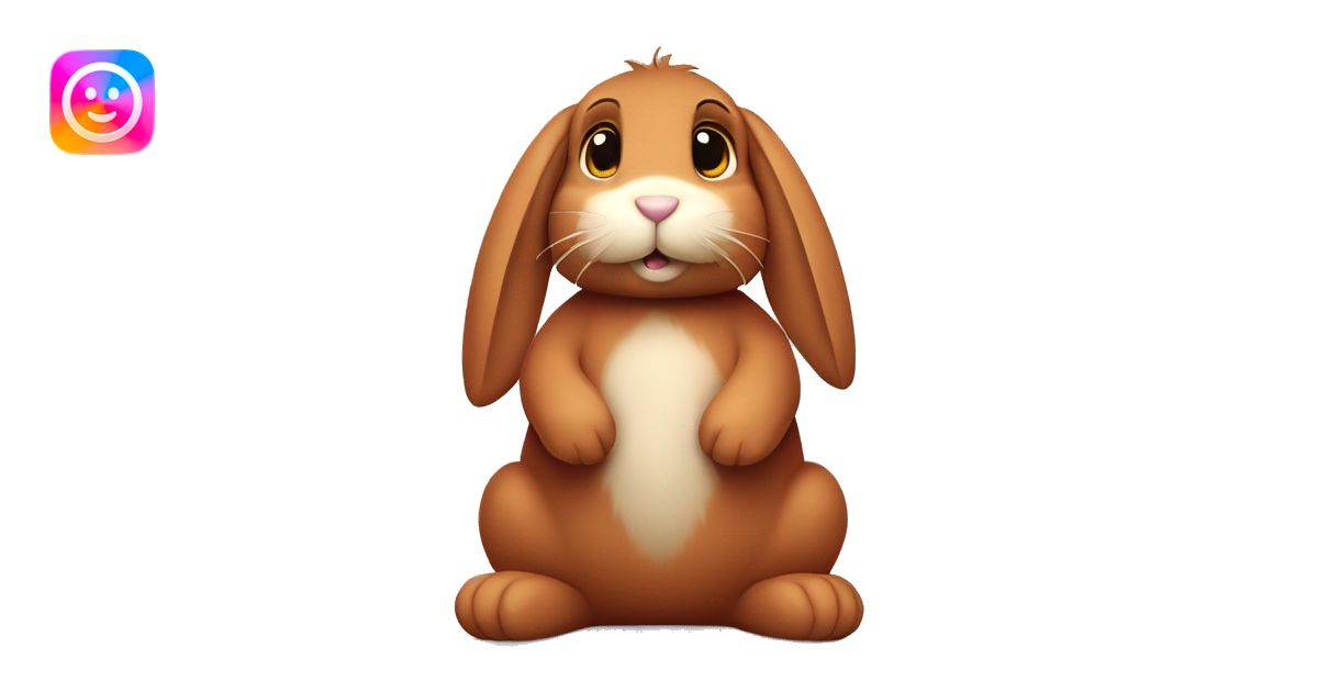 Fluffy brown rabbit toy, long floppy downwards ears, wearing red tshirt ...