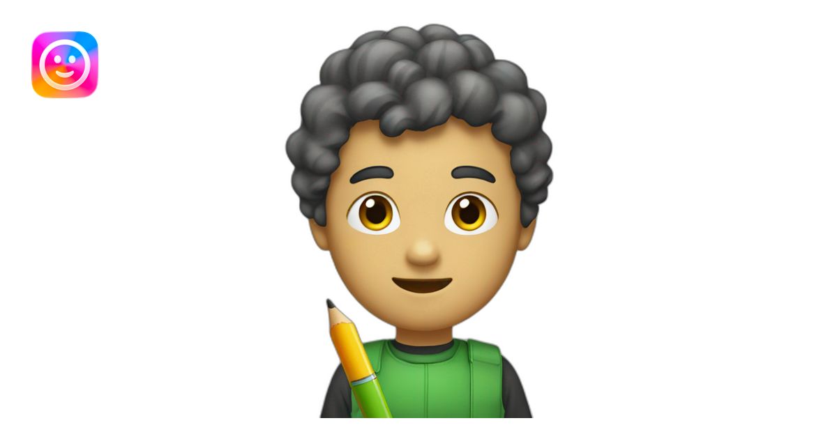 Crayon vert emoji | AI Emoji Generator