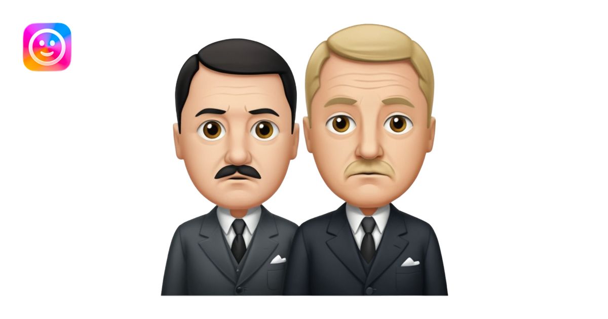 Adolf Hitler and mussolini of italy emoji | AI Emoji Generator