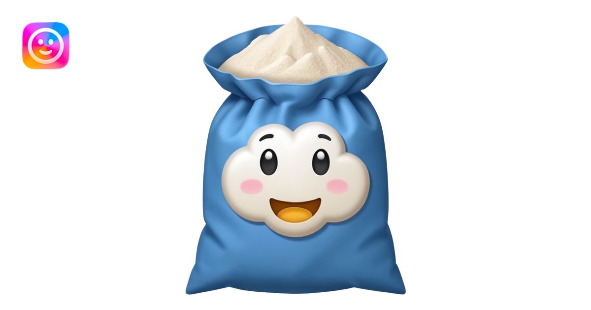 flour in a flour bag emoji | AI Emoji Generator