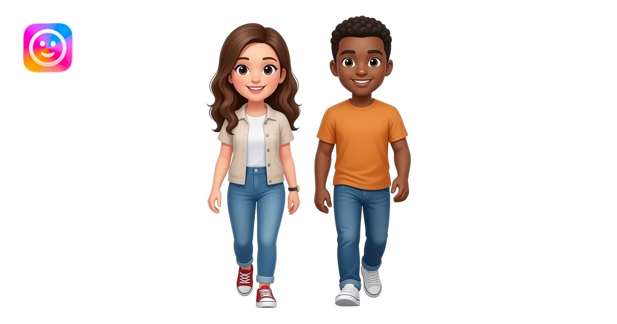 two friends emoji | AI Emoji Generator