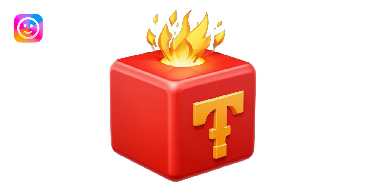 make a classic TNT cubegenerate a bright red TNT cube emoji | AI Emoji ...