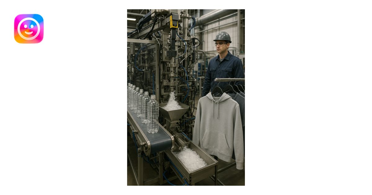 vertical realistic image in 2:3 aspect ratio of a factory transforming ...