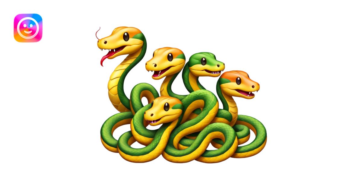 Funny Snakes emoji | AI Emoji Generator