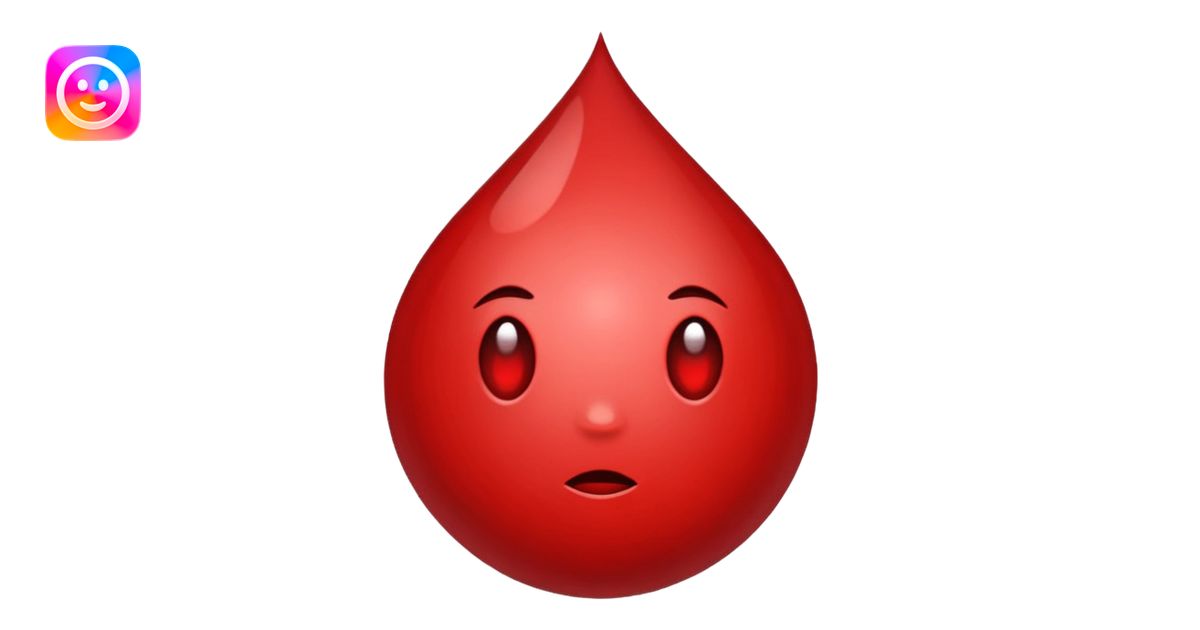 drop of blood emoji | AI Emoji Generator