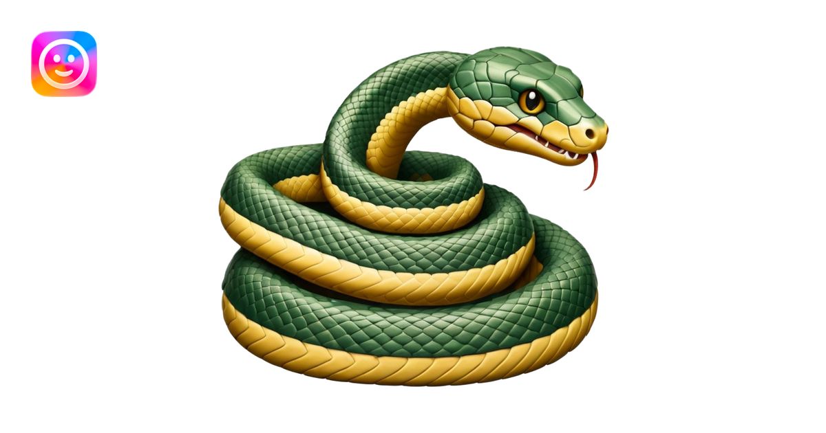 emotional damage of snake emoji | AI Emoji Generator