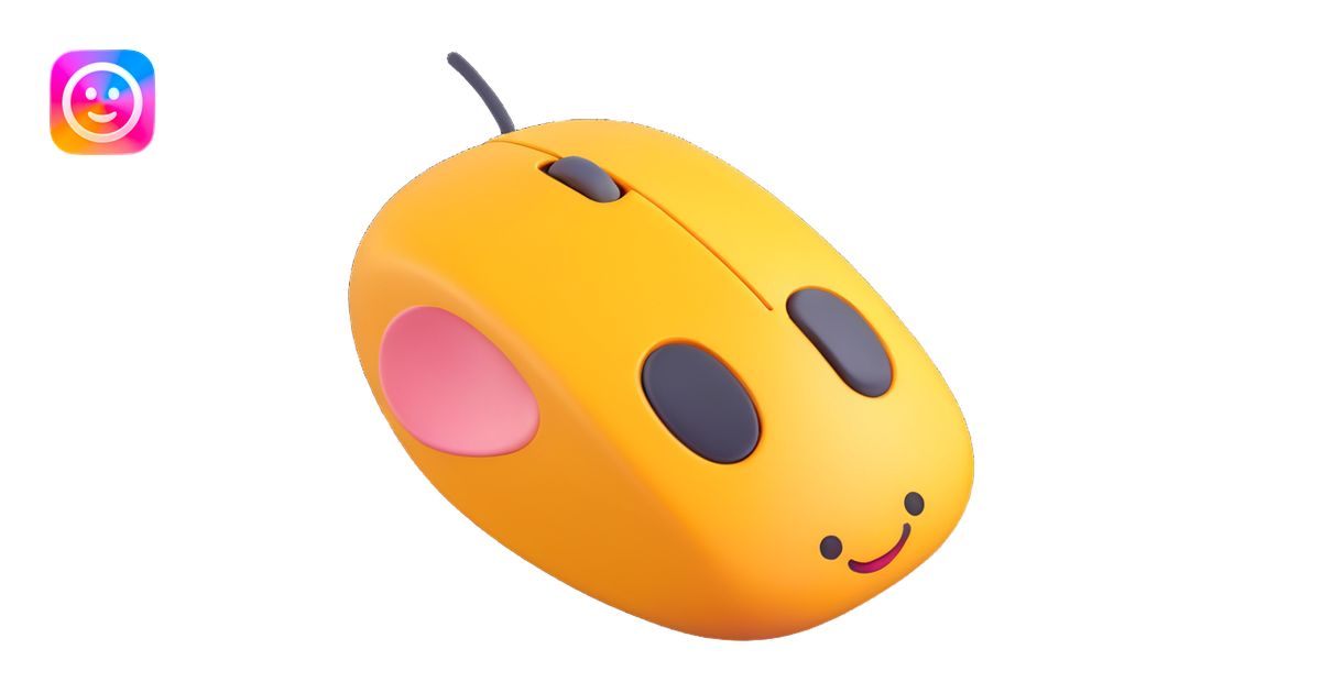 mouse click icon, 3d fluent emoji style, modern and friendly emoji | AI ...