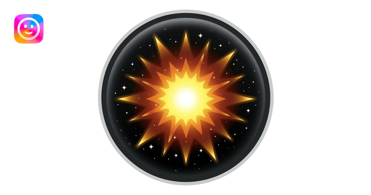 a supernova smaller than 256kb filesize emoji | AI Emoji Generator