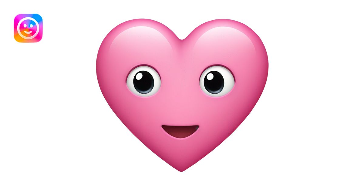 pink love heart emoji | AI Emoji Generator