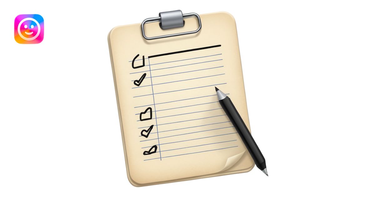 checklist emoji | AI Emoji Generator