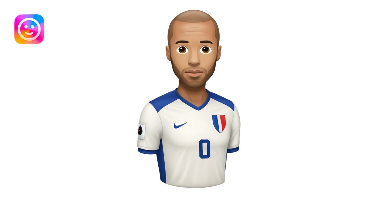 Thierry Henry iconic French footballer football theme emoji | AI Emoji ...