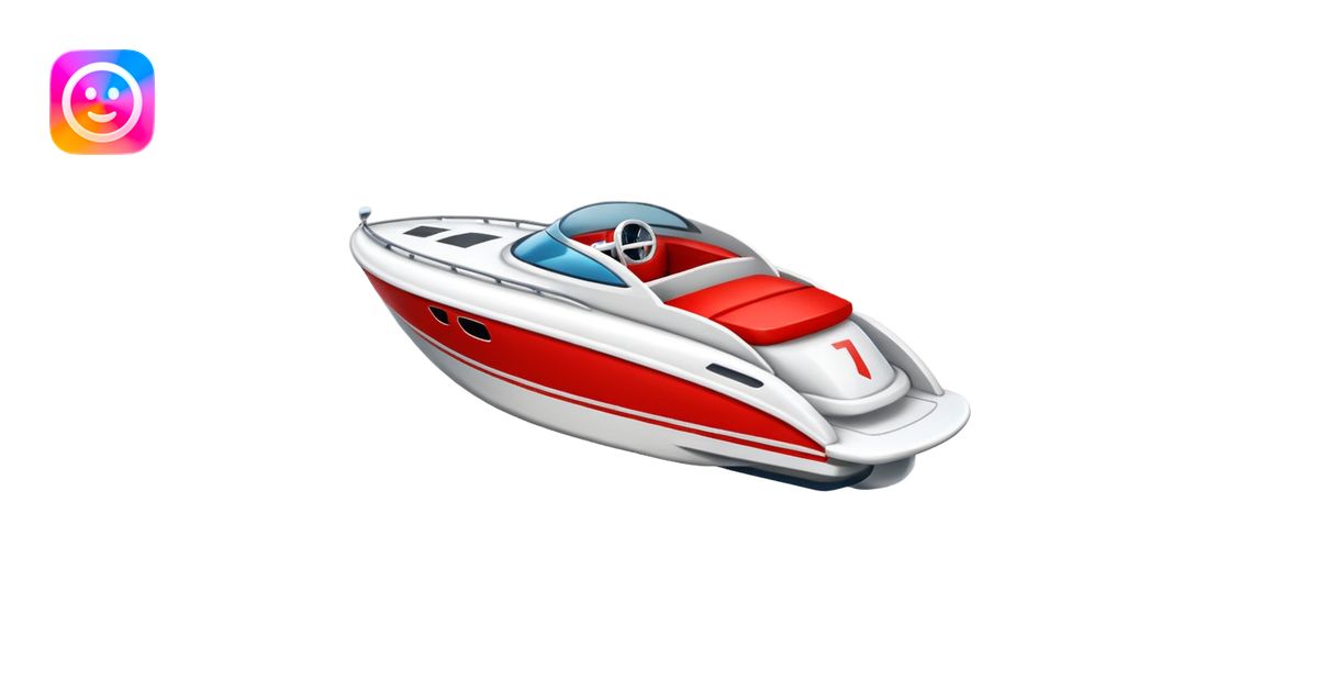 Speedboat emoji | AI Emoji Generator