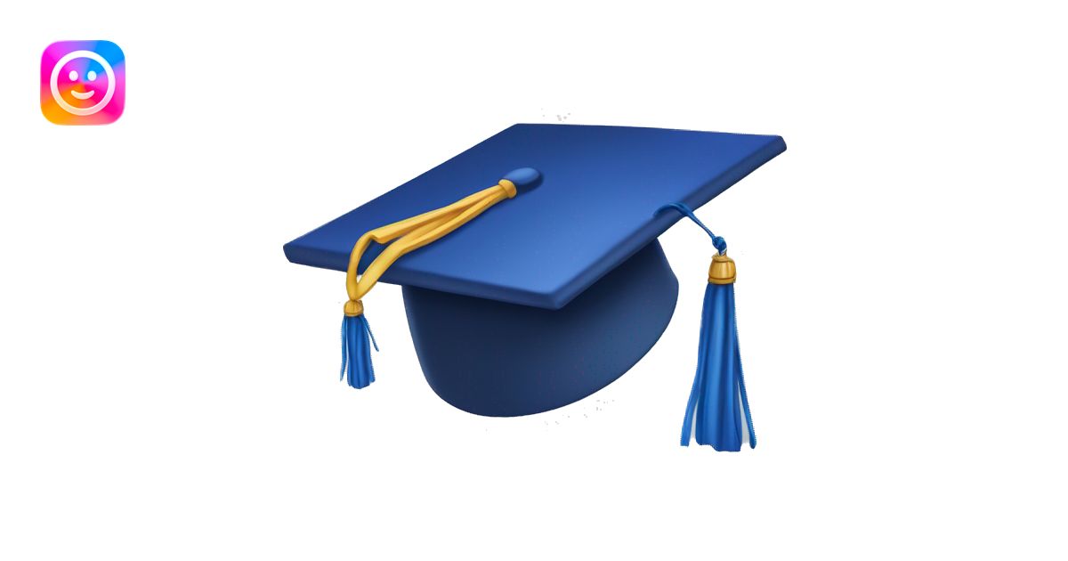 Generate an iOS emoji of a graduation hat. Use the real emoji of the ...