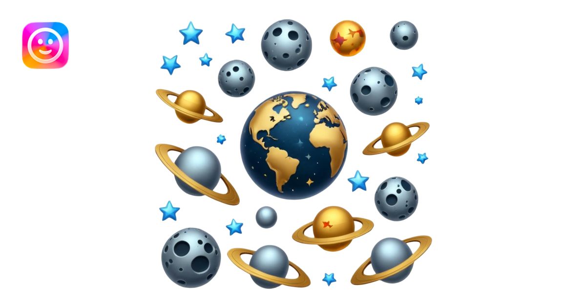 Space debris emoji | AI Emoji Generator