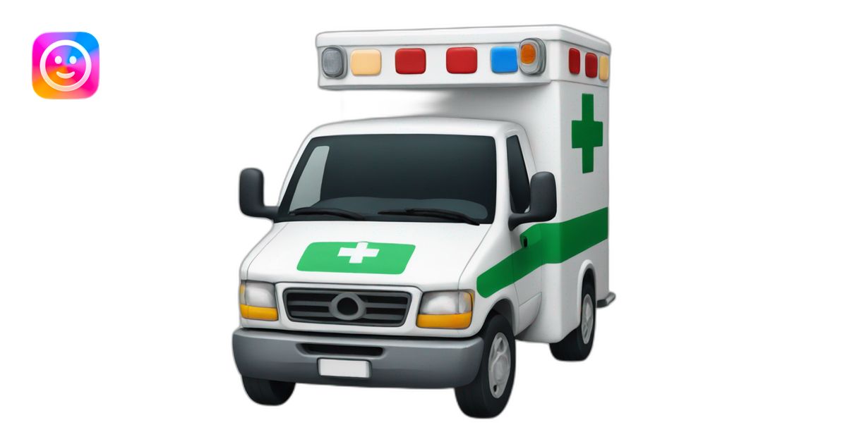 Ambulance service emoji AI Emoji Generator