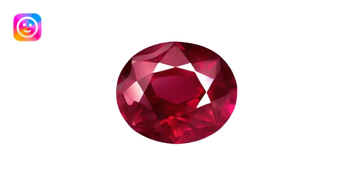 ruby red emoji | AI Emoji Generator