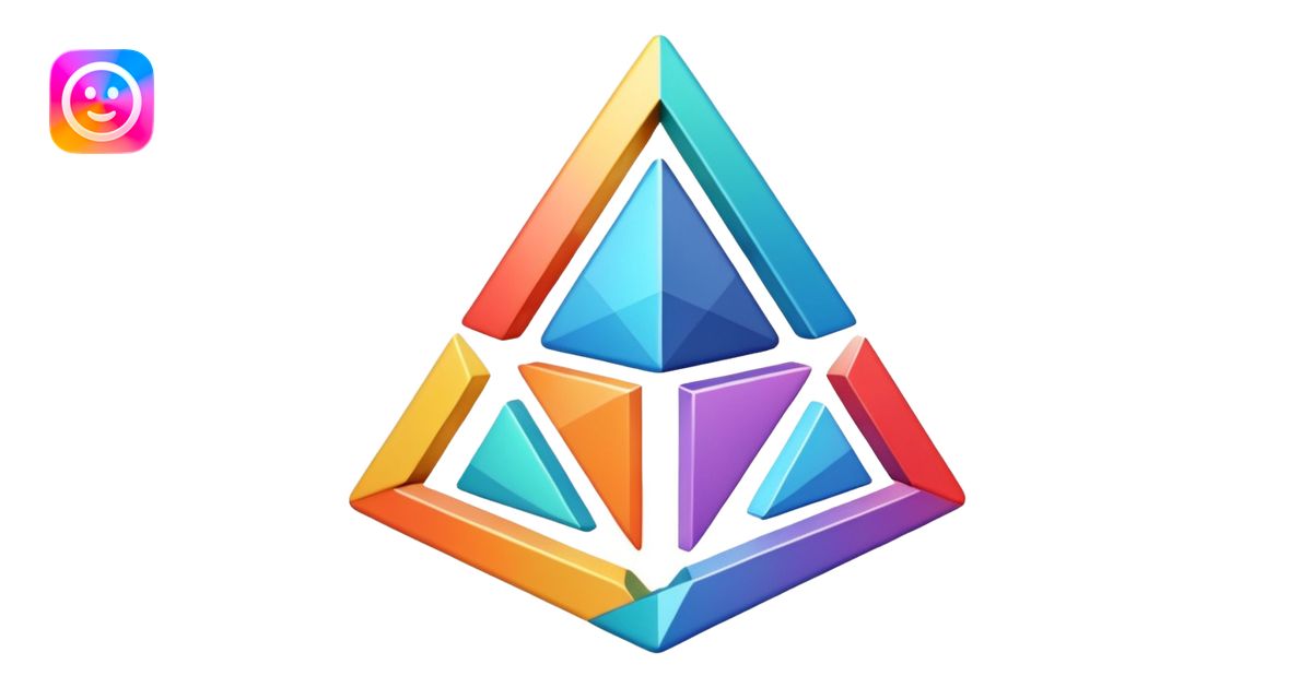 bureaucratic system in a triangle emoji | AI Emoji Generator