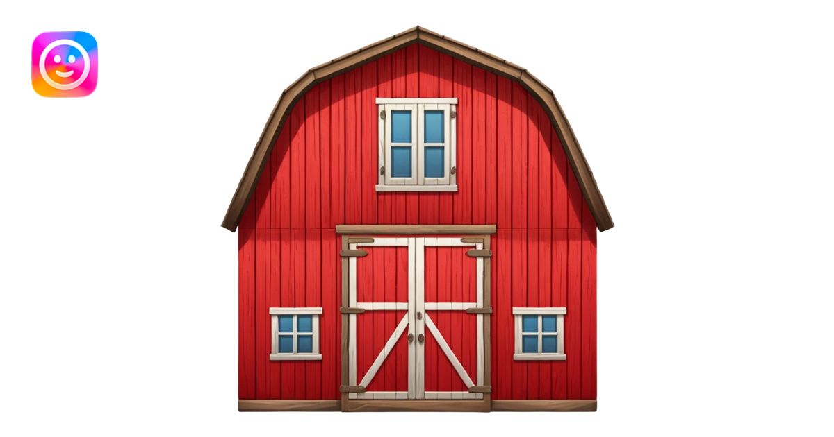 a farm barn emoji | AI Emoji Generator