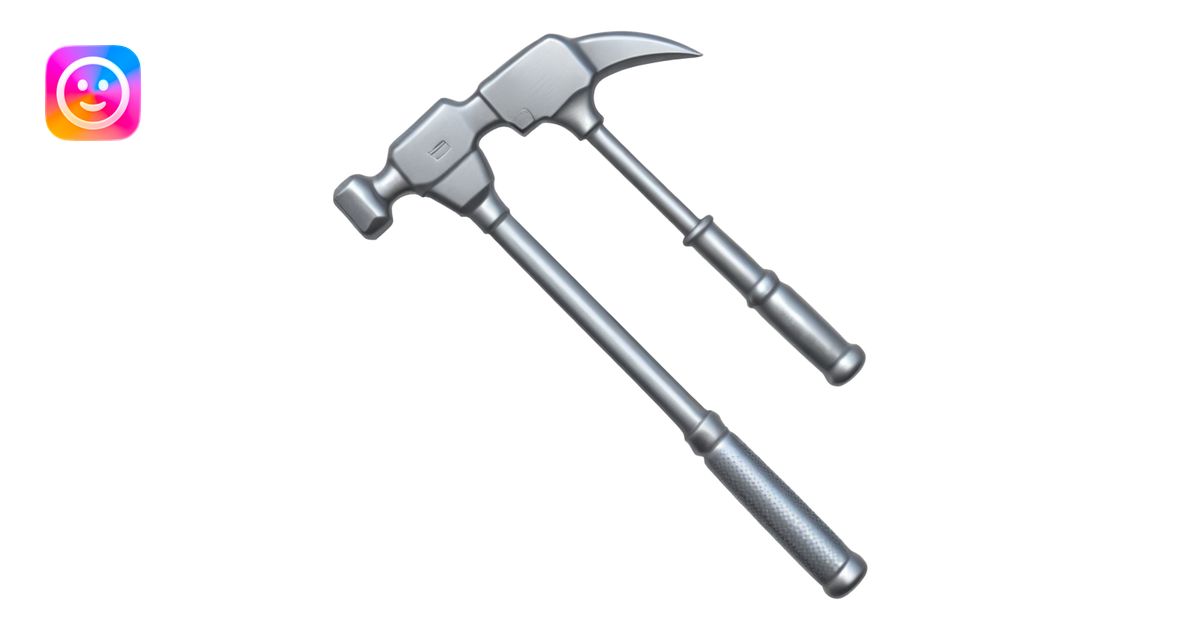 hammer crossed with another tool emoji | AI Emoji Generator